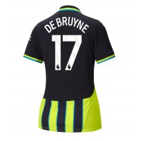 Camiseta Manchester City Kevin De Bruyne #17 Segunda Equipación Replica 2024-25 para mujer mangas cortas